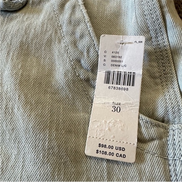 NWT Anthropologie x Pilcro Shortie Shorts Light Denim Frayed Hem 30 - Picture 6 of 8